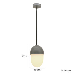 Acorn pendant deals light